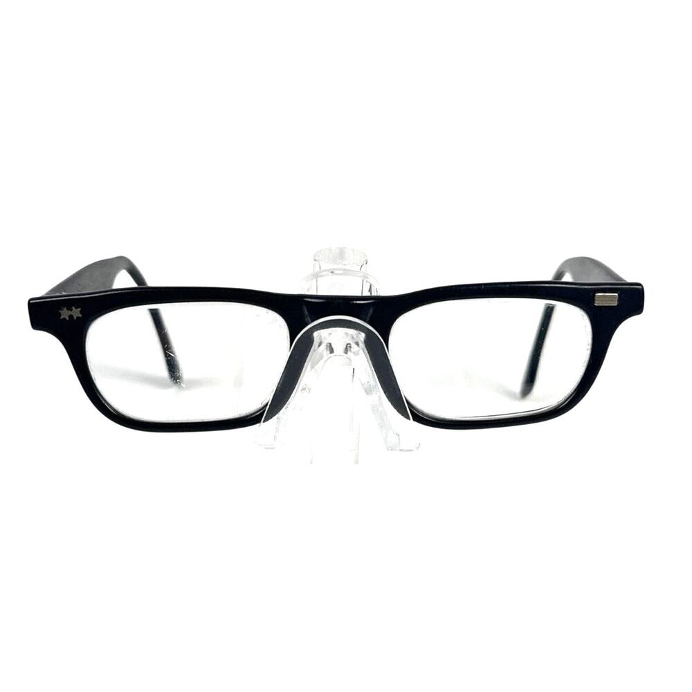 Vintage 50s 60s American Optical Black Horn Rim Eyeglass Frames 5 1/2